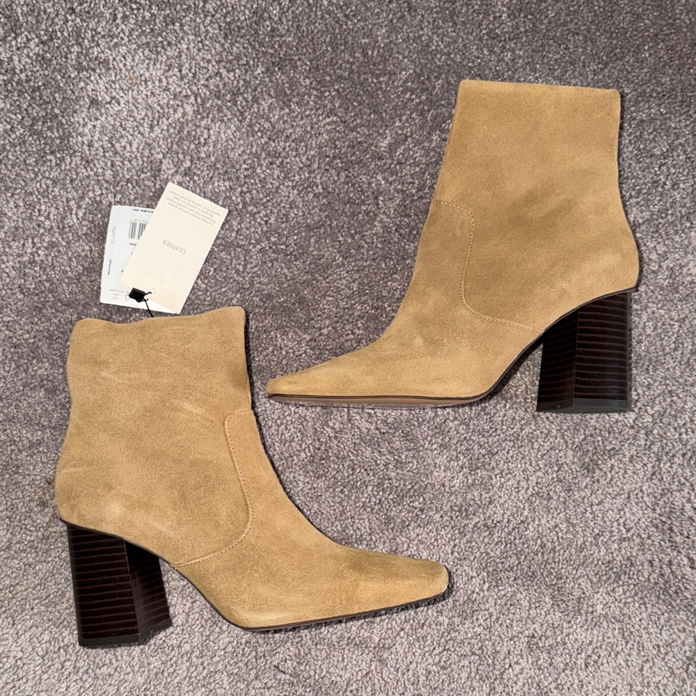 Mango NWT Suede Ankle Boots SIZE 3(7.5)